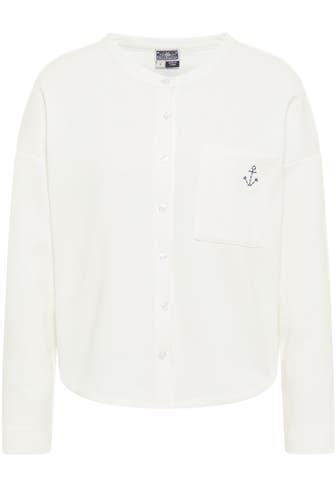 DREIMASTER Sweatjacke Wollweiss