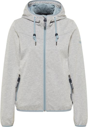 SCHMUDDELWEDDA Übergangsjacke Hellgrau Melange Icemint