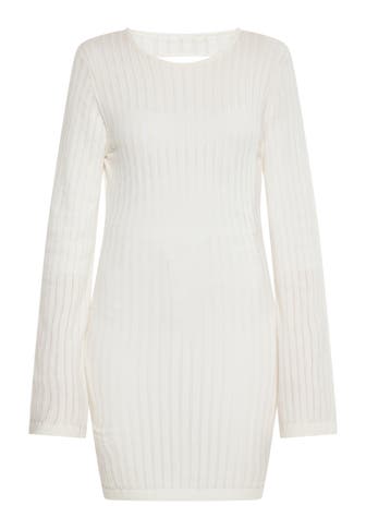 MYMO Casual-Kleid Wollweiss