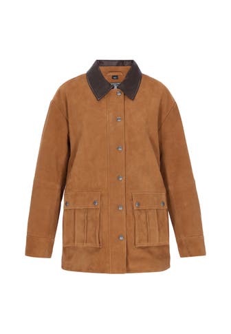 DREIMASTER Lederjacke cognac