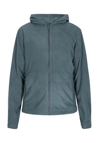DREIMASTER Fleecejacke Türkis Grau