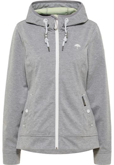 SCHMUDDELWEDDA Übergangsjacke Grau Melange Hellgrün