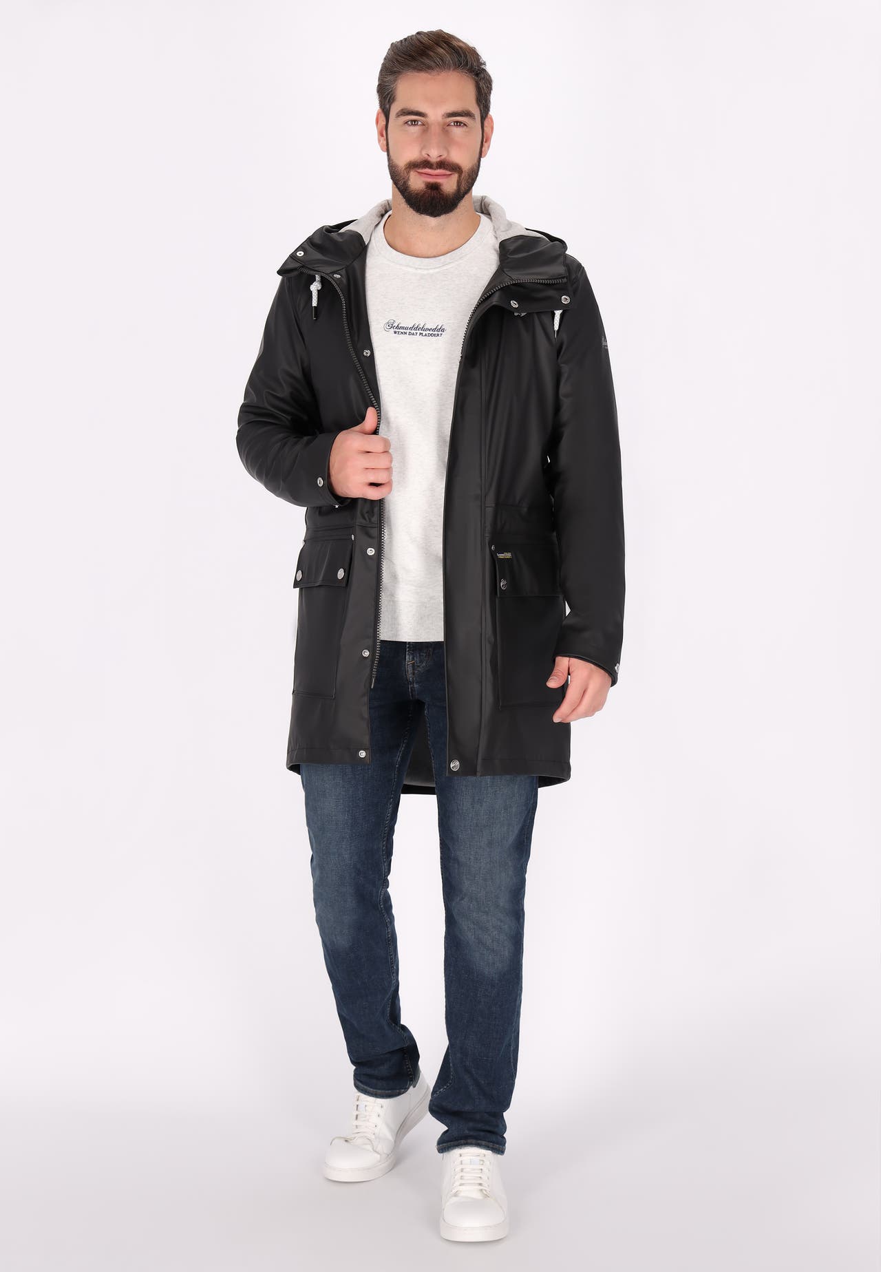 SCHMUDDELWEDDA Regenjacke Schwarz, Bild 1