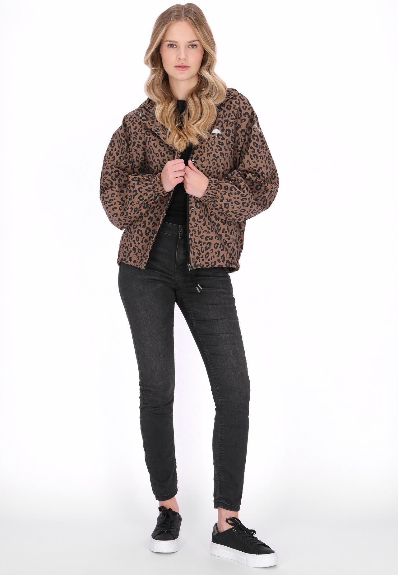 SCHMUDDELWEDDA Übergangsjacke dark beige black leo, Bild 1