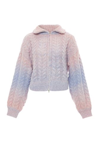 MYMO Strickjacke BLAU PINK