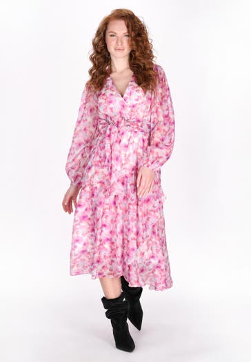 DREIMASTER Maxikleid pink