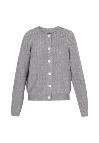 DREIMASTER Strickjacke grey melange