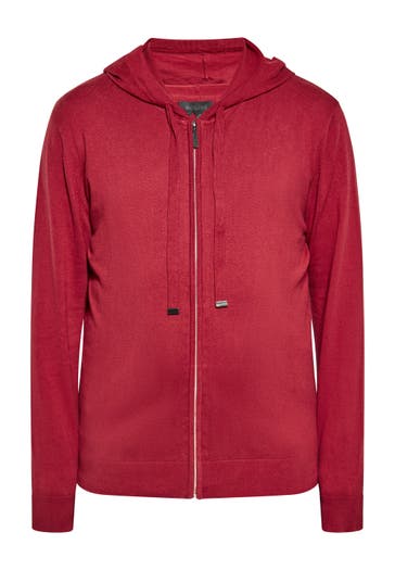 DREIMASTER Strickjacke Weinrot