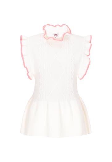 MYMO Casual-Bluse offwhite pink