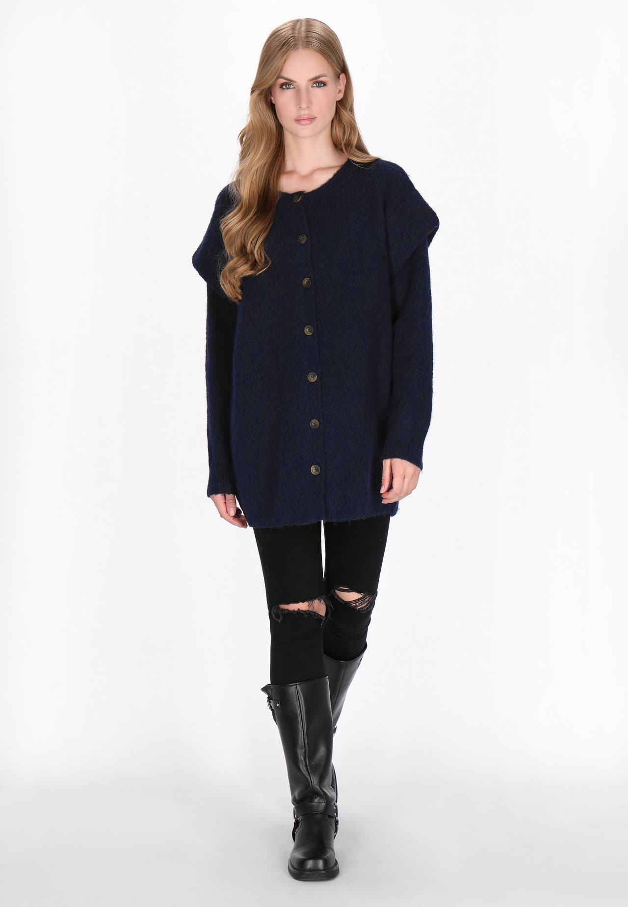 DREIMASTER Strickjacke navy, Bild 1