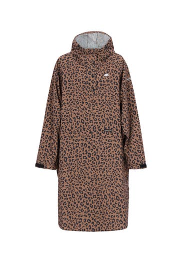 SCHMUDDELWEDDA Regenjacke dark beige black leo