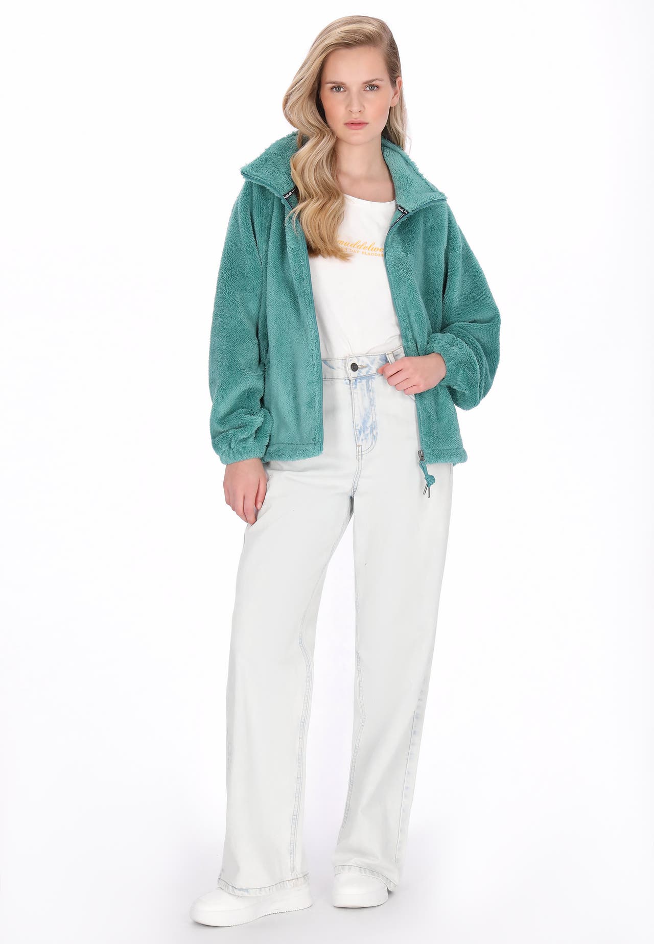 SCHMUDDELWEDDA Sweatjacke dark teal, Bild 1
