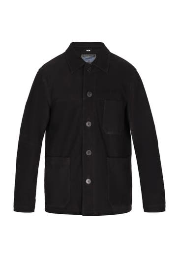 DREIMASTER Lederjacke Schwarz