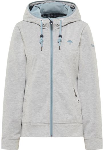 SCHMUDDELWEDDA Übergangsjacke Hellgrau Melange Icemint