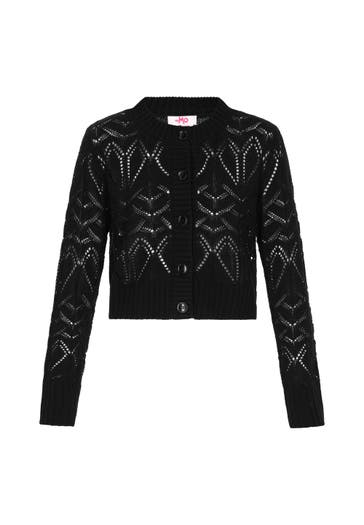 MYMO Strickjacke black