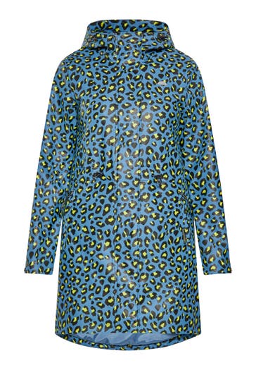 SCHMUDDELWEDDA Parka Stahlblau Limette Leo