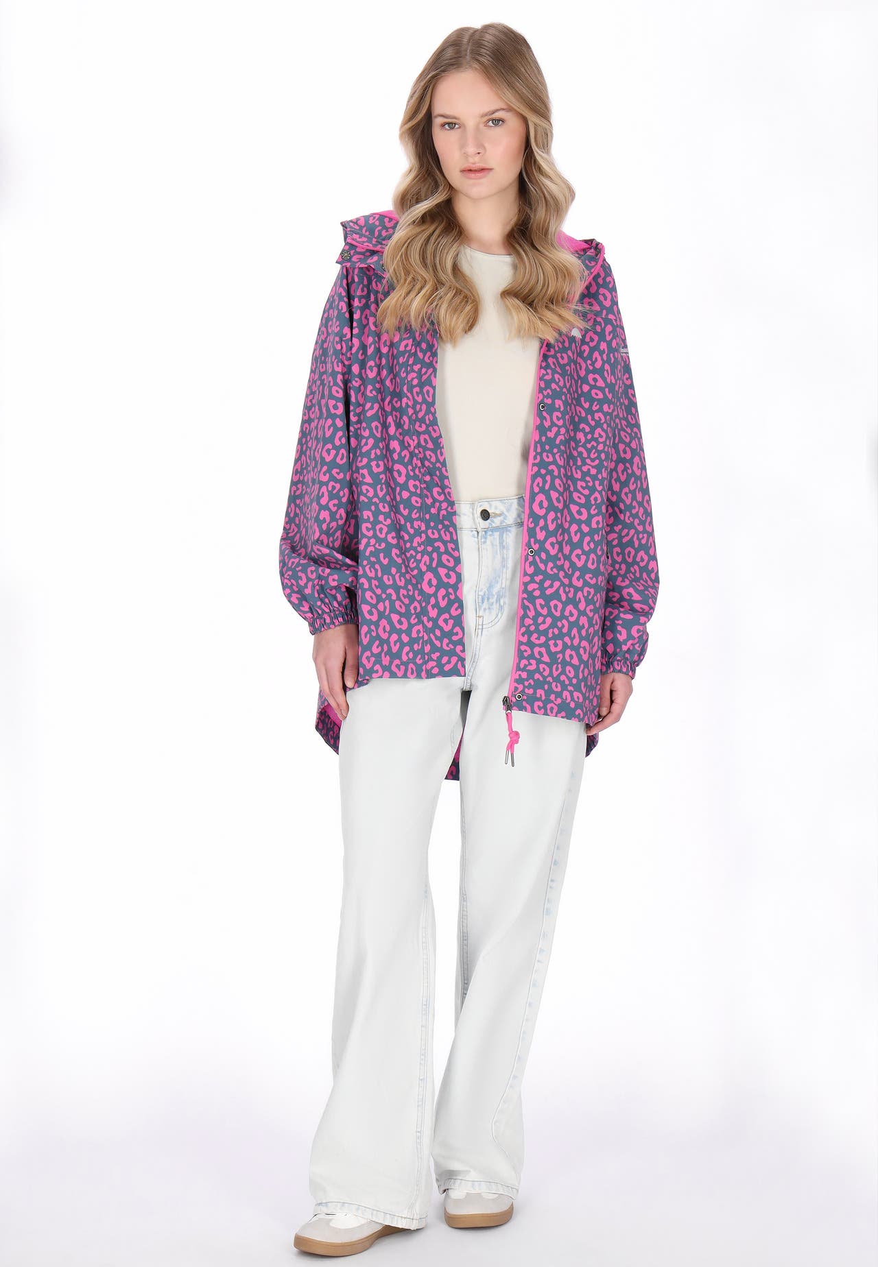 SCHMUDDELWEDDA Übergangsjacke pink navy leo, Bild 1