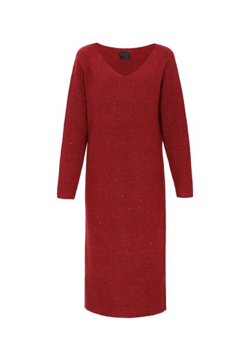 DREIMASTER Casual-Kleid wine red