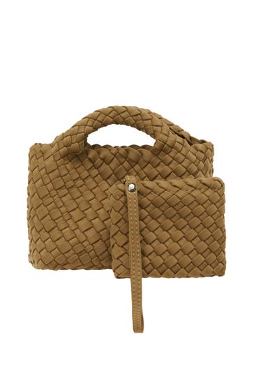 MYMO Handtasche 2-IN-1 Tote Bag Set Khaki