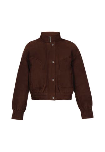 DREIMASTER Lederjacke chocolate