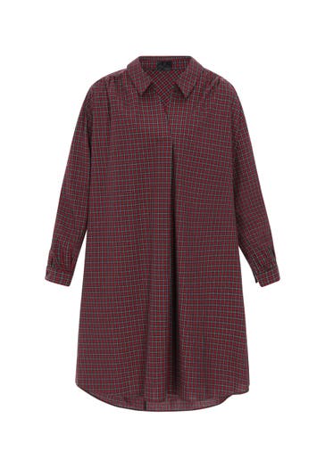 DREIMASTER Casual-Kleid red check