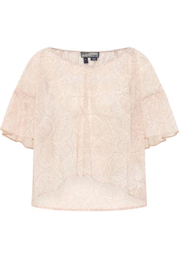 DREIMASTER Casual-Bluse Rosa Mehrfarbig