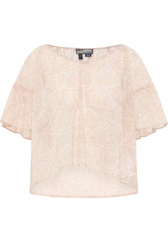 DREIMASTER Casual-Bluse Rosa Mehrfarbig
