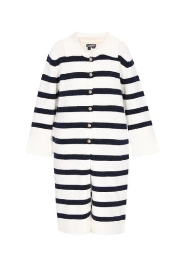 DREIMASTER Strickjacke offwhite dark navy