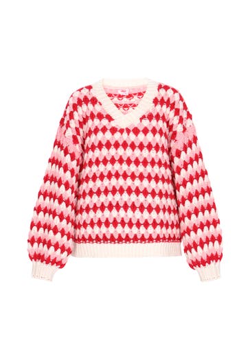MYMO Pullover red multicolor