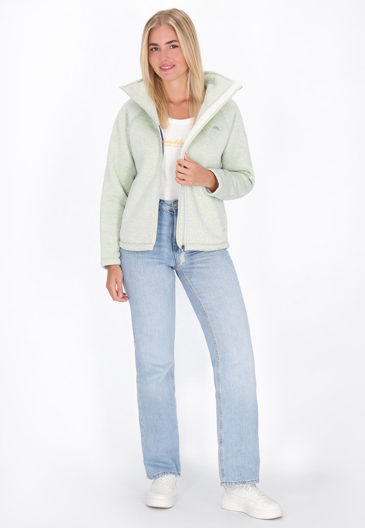 SCHMUDDELWEDDA Übergangsjacke sage green melange, Bild 1