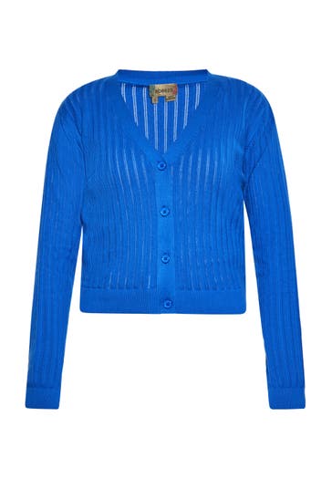 MYMO Strickjacke Kobaltblau