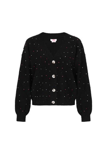 MYMO Strickjacke black