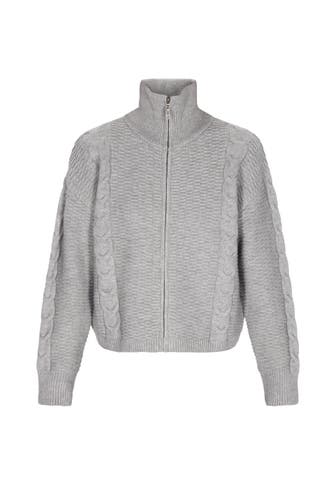 DREIMASTER Strickjacke grey melange