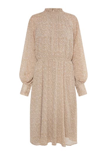 DREIMASTER Casual-Kleid Beige Braun