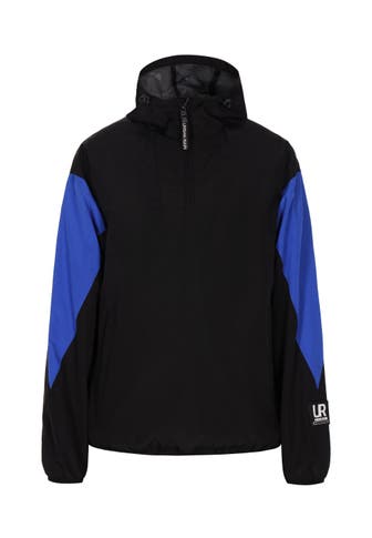 SCHMUDDELWEDDA Blouson Schwarz Königsblau Colorblock