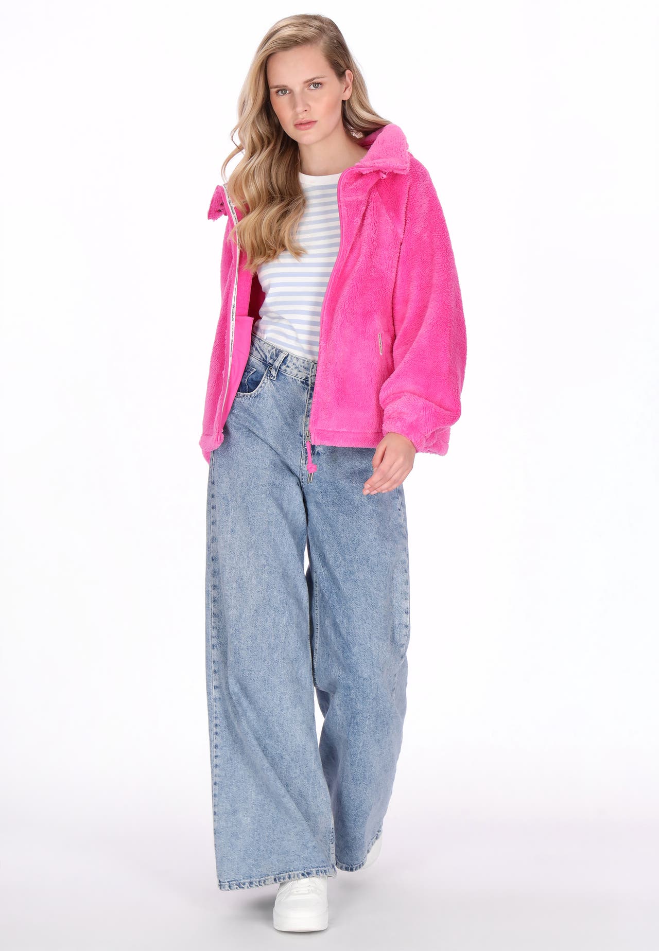 SCHMUDDELWEDDA Sweatjacke magenta pink, Bild 1