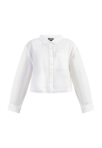 DREIMASTER Casual-Bluse Weiss