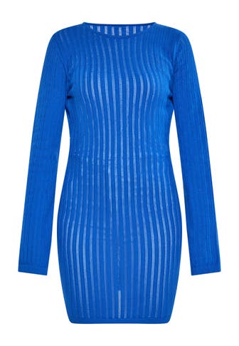 MYMO Casual-Kleid Kobaltblau