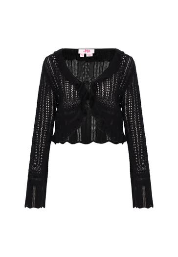 MYMO Strickjacke black