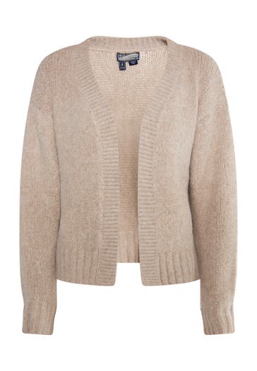 DREIMASTER Strickjacke Hellkamel Melange