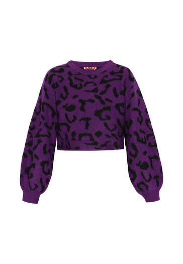 MYMO Pullover purple black