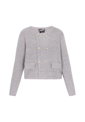 DREIMASTER Strickjacke grey melange