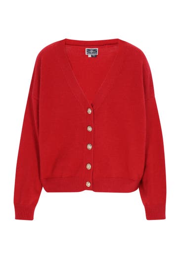 DREIMASTER Strickjacke red