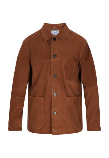 DREIMASTER Lederjacke Braun