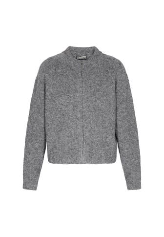 DREIMASTER Strickjacke grey melange