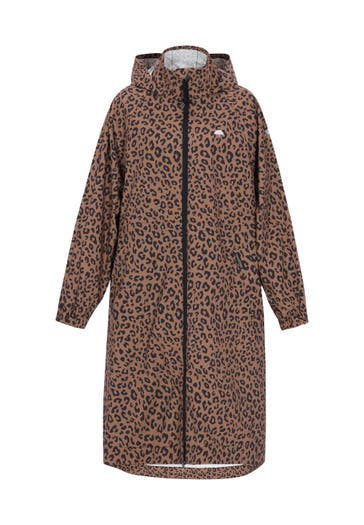 SCHMUDDELWEDDA Regenjacke dark beige black leo