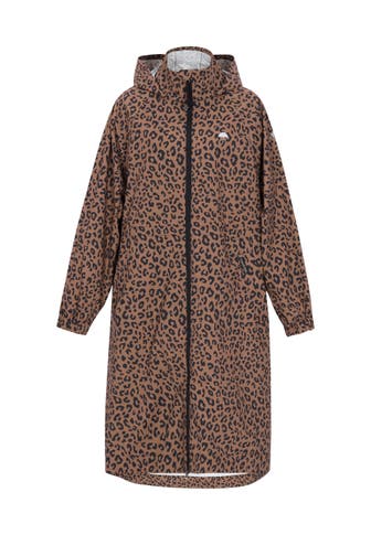 SCHMUDDELWEDDA Regenjacke dark beige black leo
