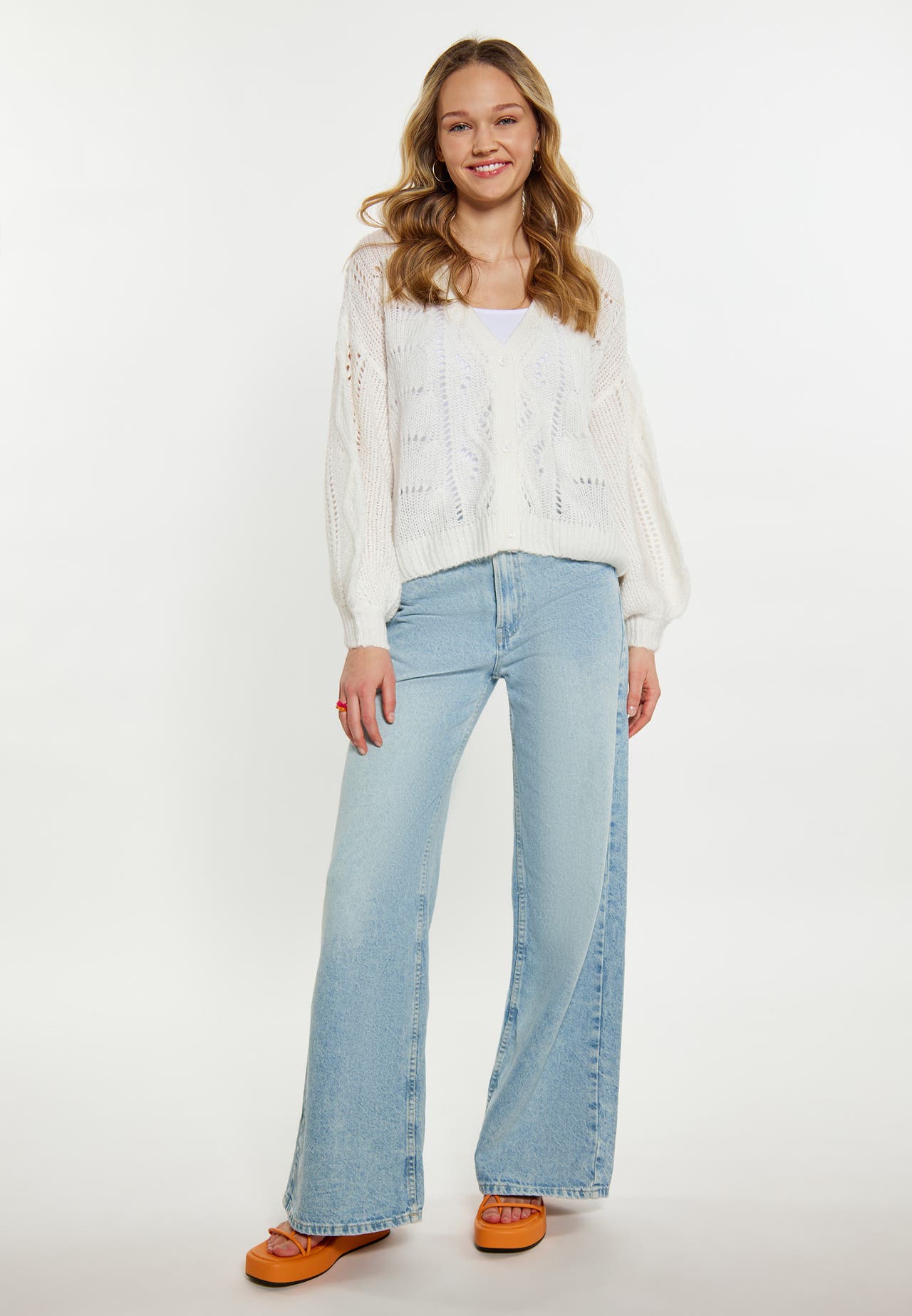 MYMO Strickjacke Weiss, Bild 1