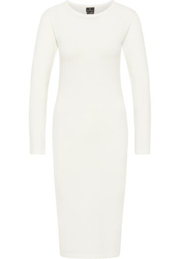 DREIMASTER Casual-Kleid Wollweiss