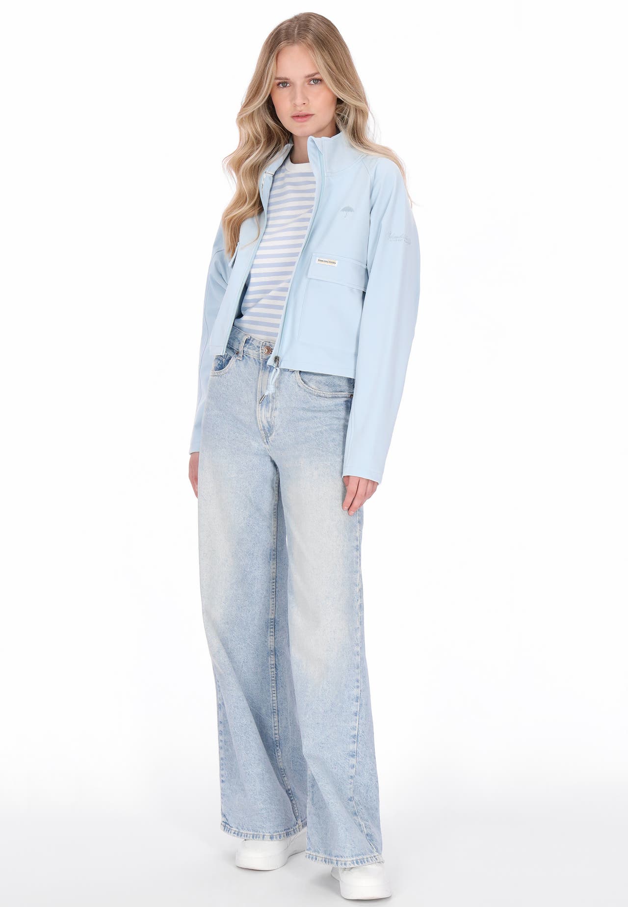 SCHMUDDELWEDDA Übergangsjacke light blue, Bild 1